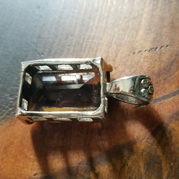 Smokey quartz in silver with gold accents costume - Picture 4 of 4